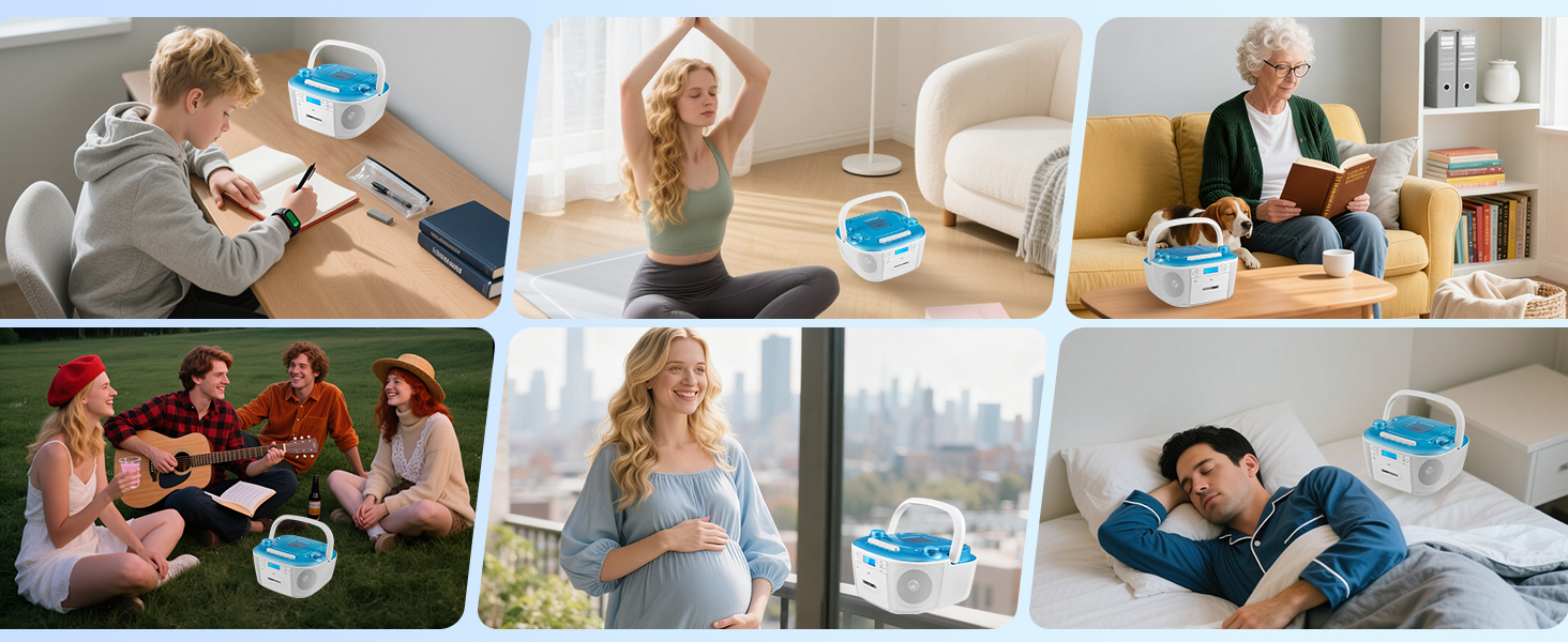 cd cassette player with speaker radio study gift christmas