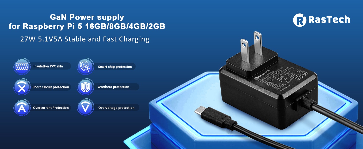 raspberry pi 5 8gb power supply