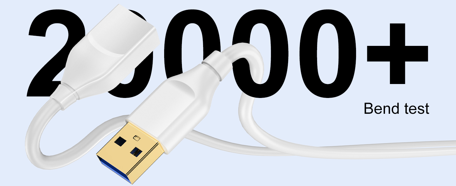 extension cable usb white