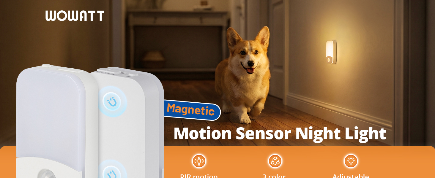 rechargeable night light motion sensor