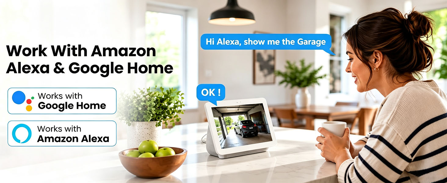 Works with Alexa and Google