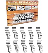 NACETURE Vinyl Siding Hooks Hanger (10 Pack) | Vinyl Siding Hooks for Hanging Outdoor Deck Decor,...