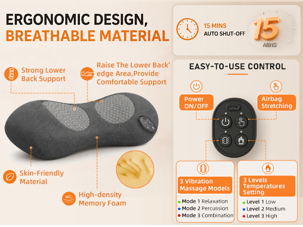 smooth spine triple fusion back massager