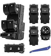 Power Window Switch Driver Side &amp; Passenger Side, Door Lock &amp; Mirror Switch Compatible with 2007-...