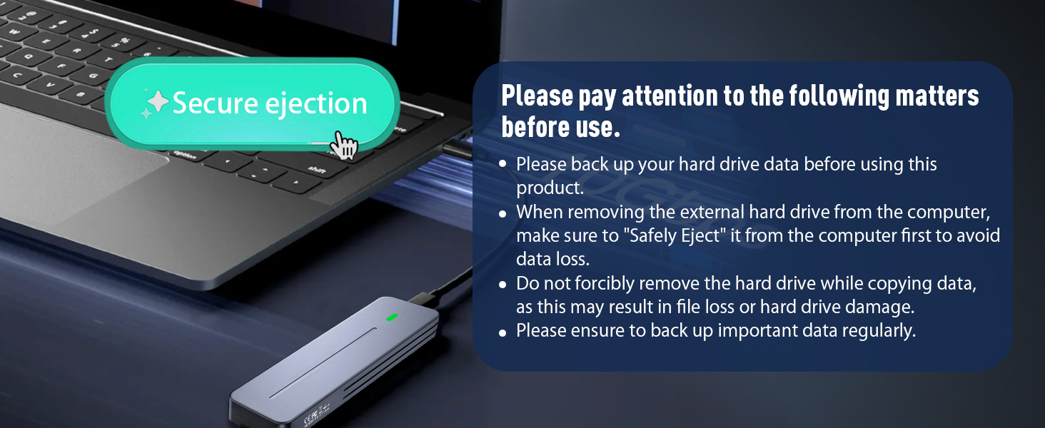 M.2 NVMe SATA SSD Enclosure