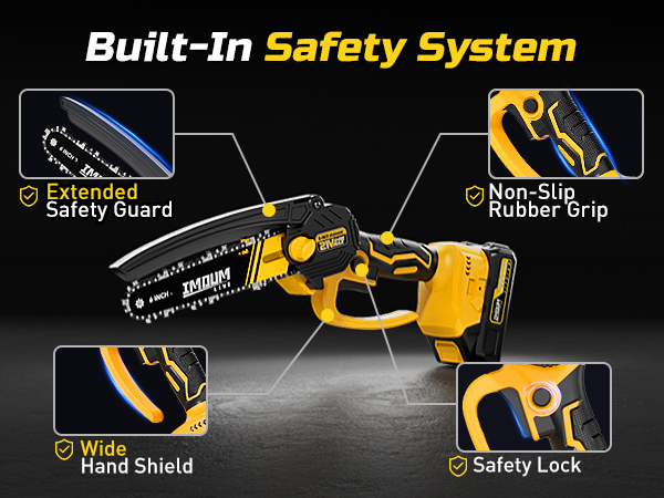 A Safe reliable battery saw