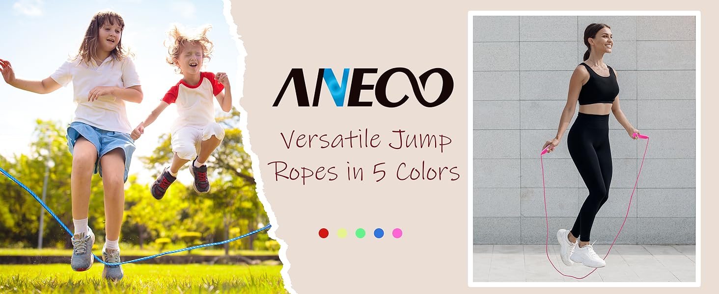 Elevate your workout with our vibrant jump rope.