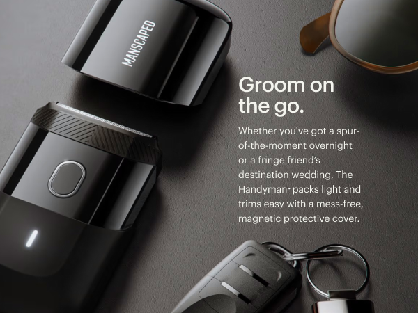 manscaped handyman travel face foil shaver hair trimmer compact