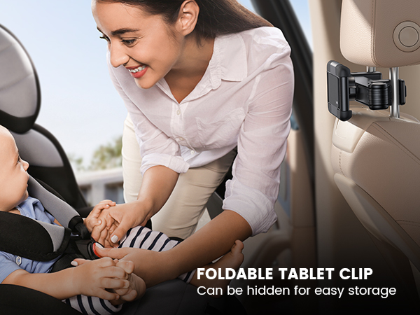 headrest tablet holder
