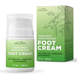 Hydrating foot lotion for dry, cracked heels and tired feet