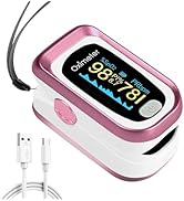 pulse oximeter rechargeable finger heart rate monitor Accurate measurement of SpO2 and heart rate...