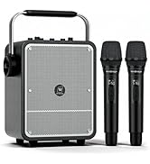 150W High-Power Karaoke Machine with 2 Wireless Microphones, Premium Voice Amplifier/PA System, P...