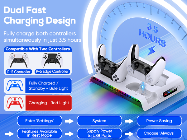 PS5 slim charging stand