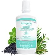 Sprinjene Fluoride Free Mouthwash Alcohol Free for Fresh Breath, Gum Health, Dry Mouth &amp; Whitenin...