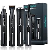 Rechargeable Ear and Nose Hair Trimmer, 4-in-1 Professional Painless Eyebrow &amp; Facial Hair Trimme...