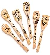 Riveira 6-Piece Wooden Spoons For Cooking &amp; Serving - Nightmare Before Christmas Kitchen Cooking ...