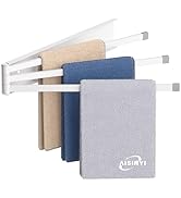 AISINYI Swivel Towel Rack, 16 inch Extra Long Thickened Stainless Steel 3-Arm Towel Bar, Space Sa...