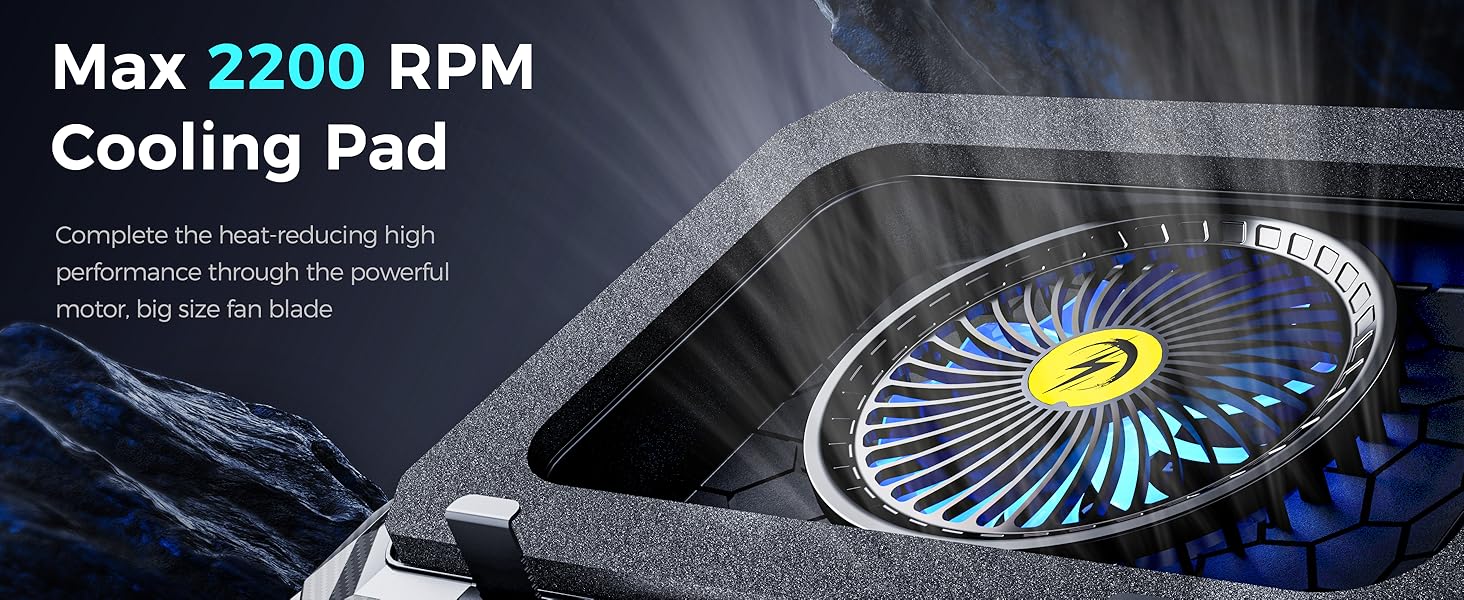 Gaming Laptop Cooling Stand rgb laptop fan cooling pad heat dissipation laptop stand with fan deck