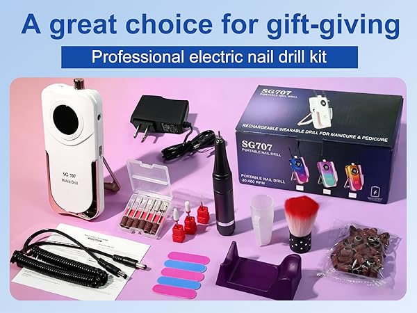 rechargeable nail drill kits