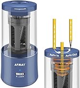 Electric Pencil Sharpener, AFMAT Pencil Sharpener Hands-Free, Fully Automatic Pencil Sharpener, R...