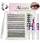 Lash Clusters Kit, DIY Cluster Eyelash Extensions 9-16mm, 30D+40D+50D, 240pcs, D Curl Natural Vol...