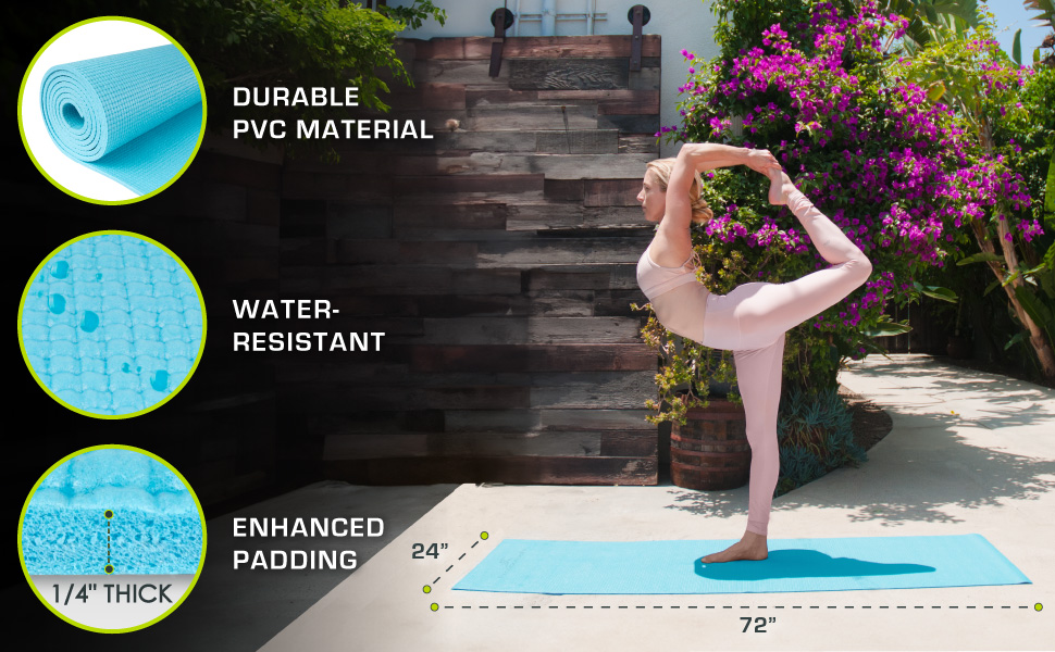 Original Yoga Mat with yoga model