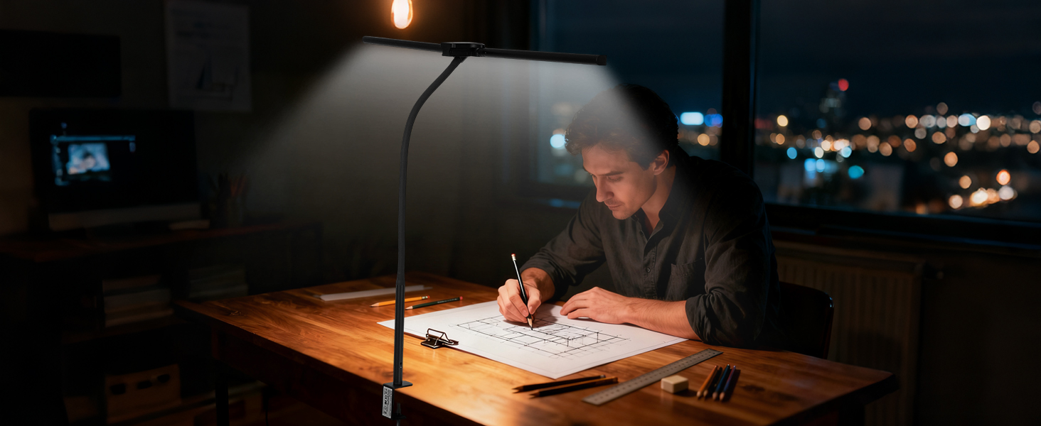 Desk Lamp with Clamp