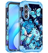 Miqala for Galaxy S23 FE 5G Case,Glow in The Dark Three Layer Heavy Duty Shockproof Full Protecti...