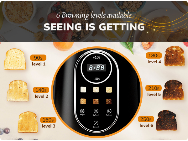 toaster touch control 
