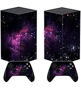 PlayVital Purple Nebula Custom Vinyl Skins for Xbox Core Wireless Controller, Wrap Decal Cover St...