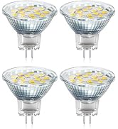 Akynite MR11 GU4 12V-24V LED Light Bulbs, 2W Equivalent 10W-20W Halogen GU4 Bi-Pin Base Spotlight...