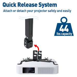 Quick release projector mount