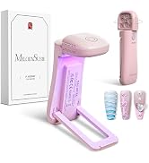 MELODYSUSIE Mini Cordless UV Nail Lamp with Foldable, Standable 2-in-1 Design for Lighting &amp; Curi...