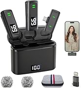 TXTUNE Wireless Microphone for iPhone 15 16, Android, iPad, Lavalier Mini Mic for Video Recording...
