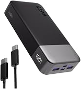 NOBIS Portable Charger 45W 20000mAh Power Bank Fast Charging | 2C+2A Battery Pack with C to C Cab...