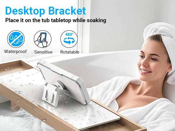 bathroom phone holder