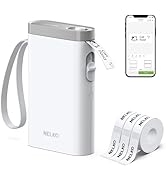 Nelko Label Maker Machine with Tape, P21 Bluetooth Label Printer with 3 Tapes, Wireless Mini Labe...