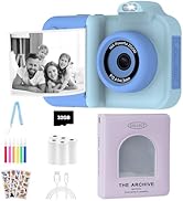 Kids Camera Instant Print(Including 5 Rolls of Printing Paper)+1 Mini Photo Album