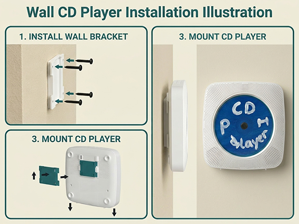 wall cd player