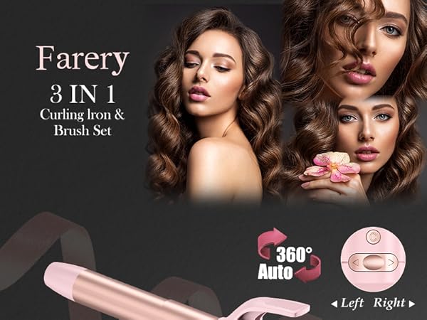 auto rotating curling iron brush