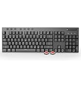 Hexgears Hyeku x Wireless Full Size Keyboard with Volume Wheel, Low Profile Gaming Keyboard with ...