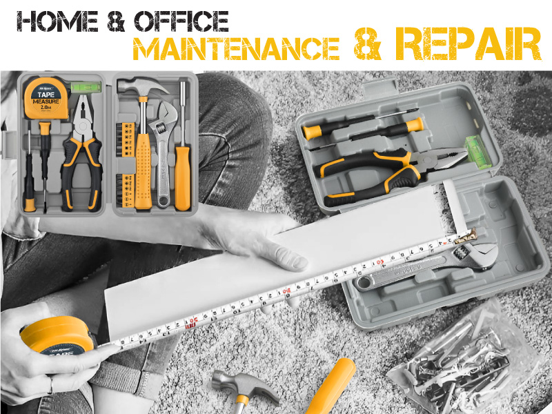 Hi-Spec 20pc Small Compact Home Office Basic Hand Tool Kit in Book-Sized Case