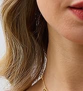 RLMOON Gold Necklaces for Women 14K Gold Plated CZ Diamond Choker Necklace Red Emerald Green Blue...