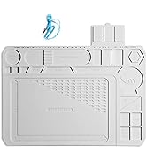 SainSmart Silicone Soldering Mat Premium Heat Resistant 932°F, 20 x 14 Inch Large Magnetic Anti-S...