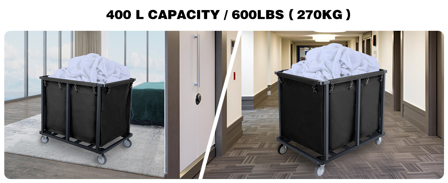 industrial laundry cart