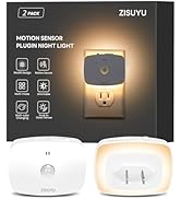 ZISUYU Plug-in LED Backlit Night Light with Motion Sensor &amp; Dusk to Dawn Sensor, 10-60lm Dimmable...