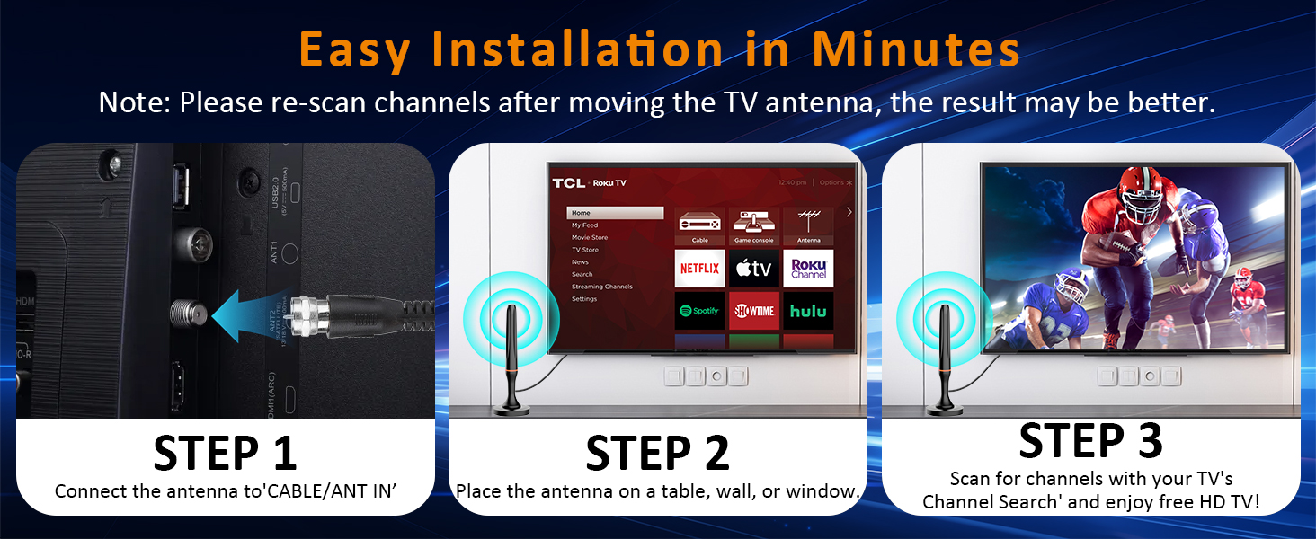 Antenna for Smart Tv tv antenna for smart tv indoor tv antenna for smart tv Digital TV Antenna