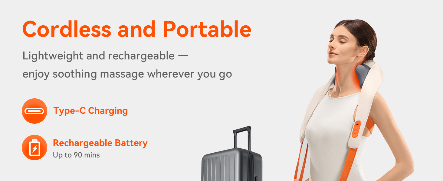 IKEEPFIT Cordless Neck Massager with Heat