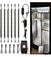TORCHSTAR Voice Control Smart LED Safe Lighting Kit, (6) 12 Inch Dimmable Linkable Light Bars, Co...