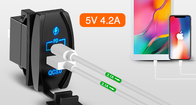 rocker switch style charger